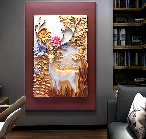 3D Deer Wall Hanging